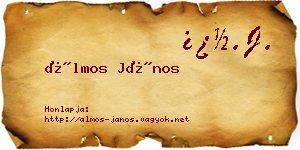Álmos János névjegykártya